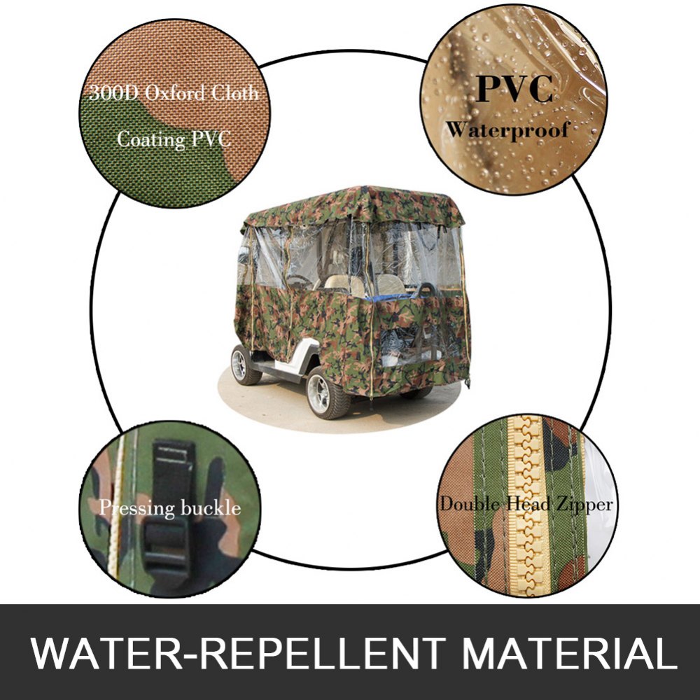 4 Passagiere Golfwagen Abdeckung Schutzhülle wasserdicht Abdeckplane