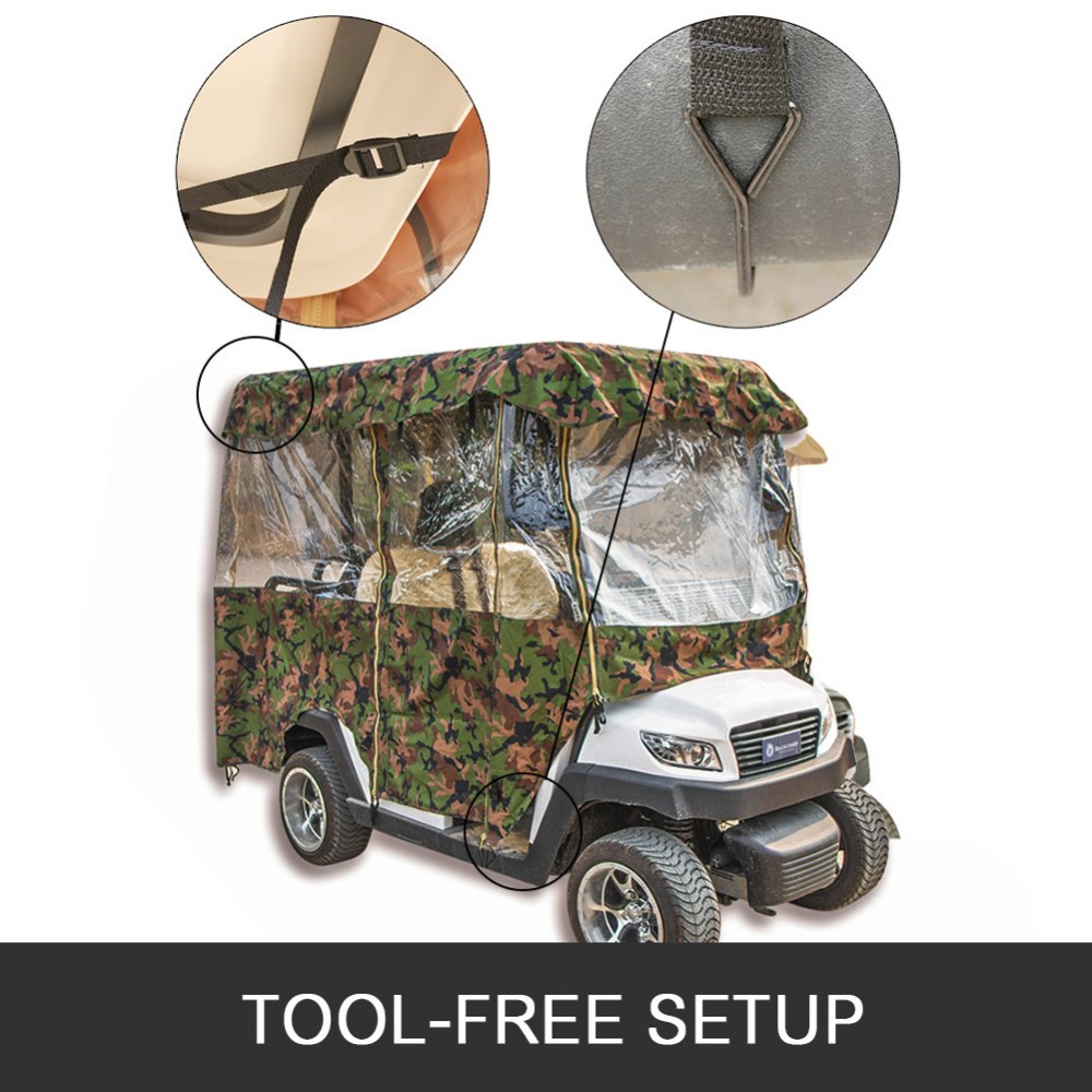 4 Passagiere Golfwagen Abdeckung Schutzhülle wasserdicht Abdeckplane
