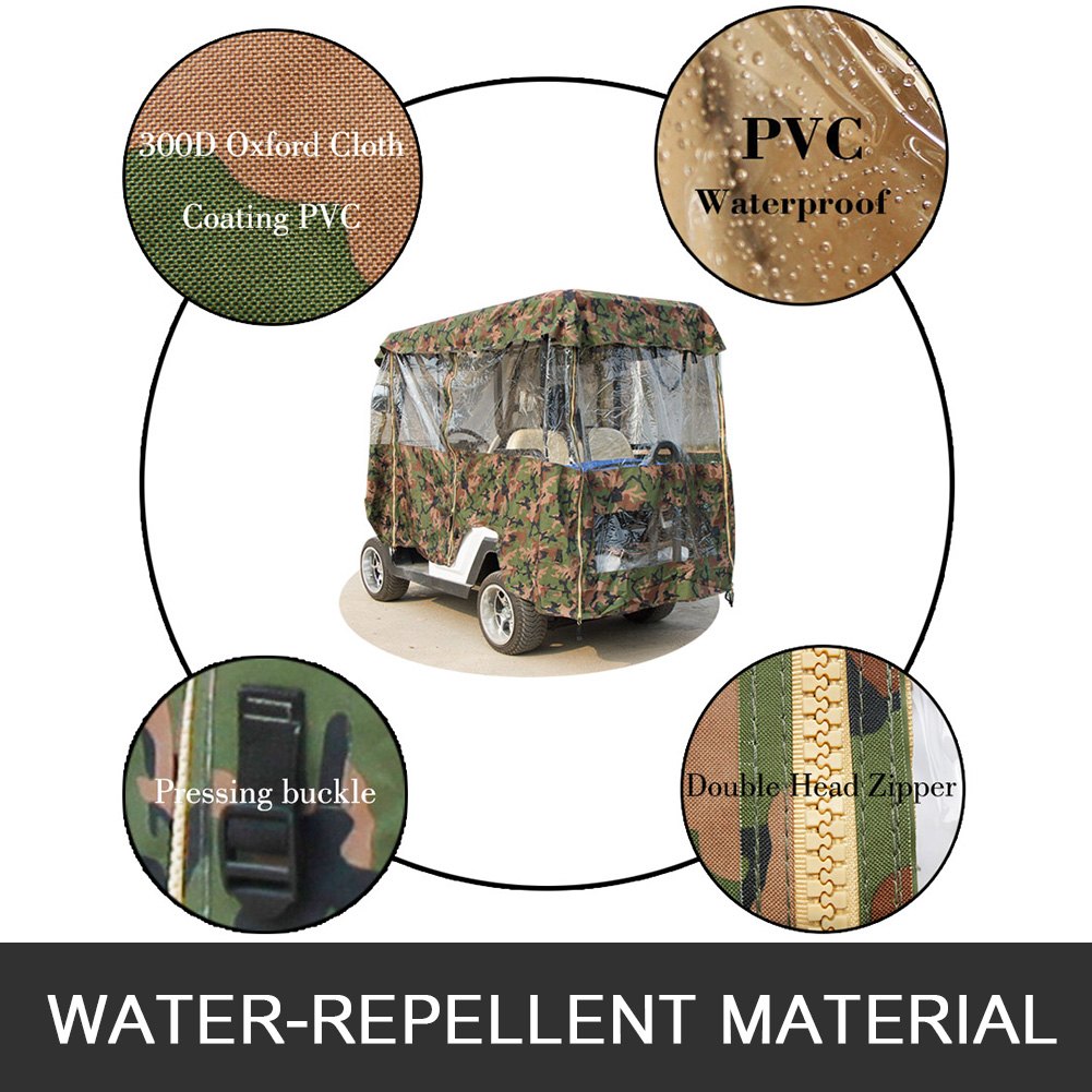 4 Passagiere Golfwagen Abdeckung Schutzhülle wasserdicht Abdeckplane