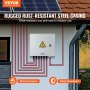 VEVOR Solar-Combiner-Box mit rostbeständigem Stahlgehäuse, die unter den Solarmodulen installiert wird.