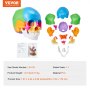 VEVOR Menschliches Schädelmodell, 22 Teile Menschliche Schädelanatomie, Lebensgroßes Bemaltes Anatomieschädelmodell, Anatomischer PVC-Schädel, Abnehmbares Lernschädelmodell, Profi Lehren