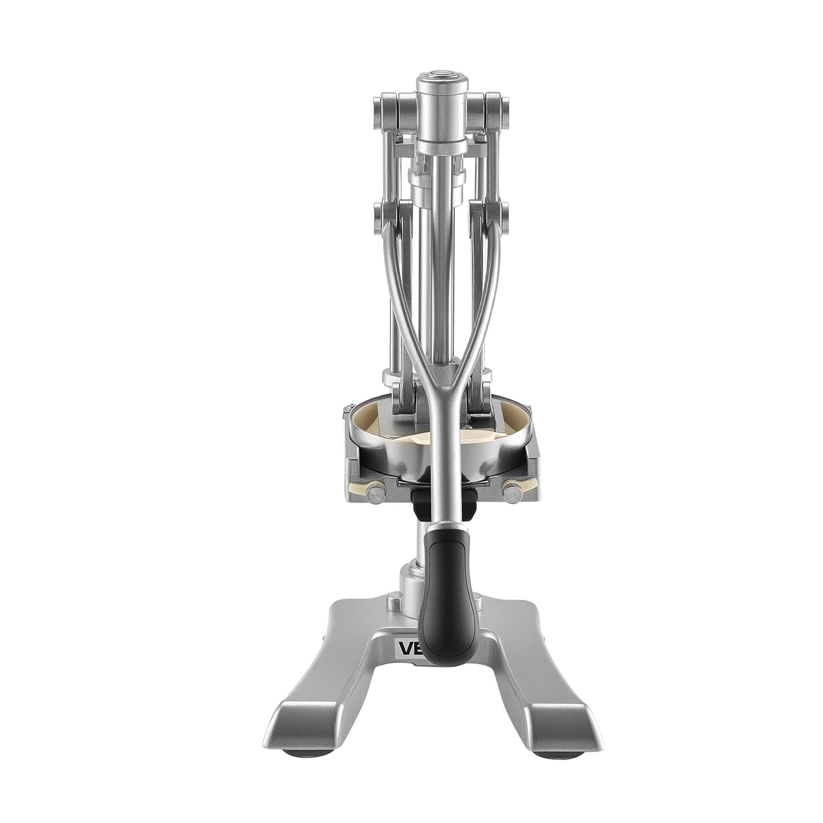 VEVOR kommerzieller Pommes-Frites-Schneider, Gemüseschneider Obstschneider Edelstahl mit 3 Ersatzklingen (12,7/9,525/6,35 mm) und einer Entsafterklinge, manueller Kartoffelschneider Pommesschneider