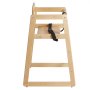 VEVOR Wooden High Chair for Babies & Toddlers, Double Solid Wood Feeding Chair, 505 x 495 x 745 mm Portable High Chair Baby High Chair, Baby Seat Feeding Chair for Kitchen, Living Room, Children's Room