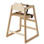 VEVOR Wooden High Chair for Babies & Toddlers, Double Solid Wood Feeding Chair, 505 x 495 x 745 mm Portable High Chair Baby High Chair, Baby Seat Feeding Chair for Kitchen, Living Room, Children's Room