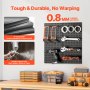 VEVOR Werkzeugwand, 61 x 30 cm, 2er-Set, Stecktafel-Wand-Organizer mit Zubehör, Werkzeuglochwand für Wohnzimmer, Garage, Werkzeugaufbewahrung, Büroorganisation, Bastelraum, Küche, Zuhause, schwarz