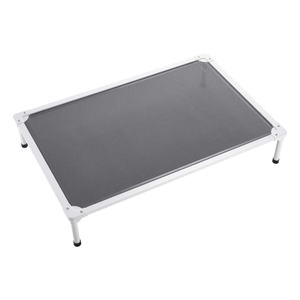 VEVOR erhöhtes Hundebett für große Hunde, tragbares erhöhtes Hundeliege mit Aluminiumrohr-Metallrahmen & atmungsaktivem Teslin-Netz, kühlendes Haustierbett XL (1250 x 830 mm) Grau