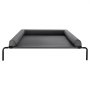 VEVOR Elevated Dog Bed for Large Dogs, Portable Raised Dog Cot with Washable Pillow, Indoor & Outdoor Pet Cooling Raised Hammock Bed with Steel Metal Frame and Breathable Teslin Mesh, XL, Gray
