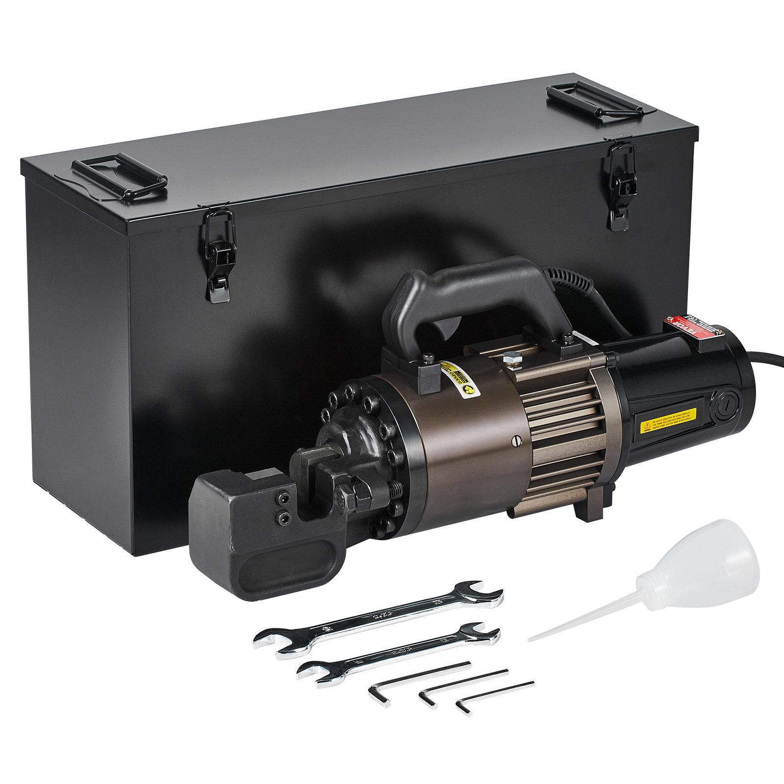 VEVOR Elektrischer hydraulischer Bewehrungsschneider, tragbarer 2300-W-Bewehrungsschneider, schneidet bis zu 5–32 mm starke Bewehrungsstäbe in 4,5 Sekunden, Hochleistungs-Bewehrungsstahlschneider mit ölreichem Zubehör, Schwarz RC-32