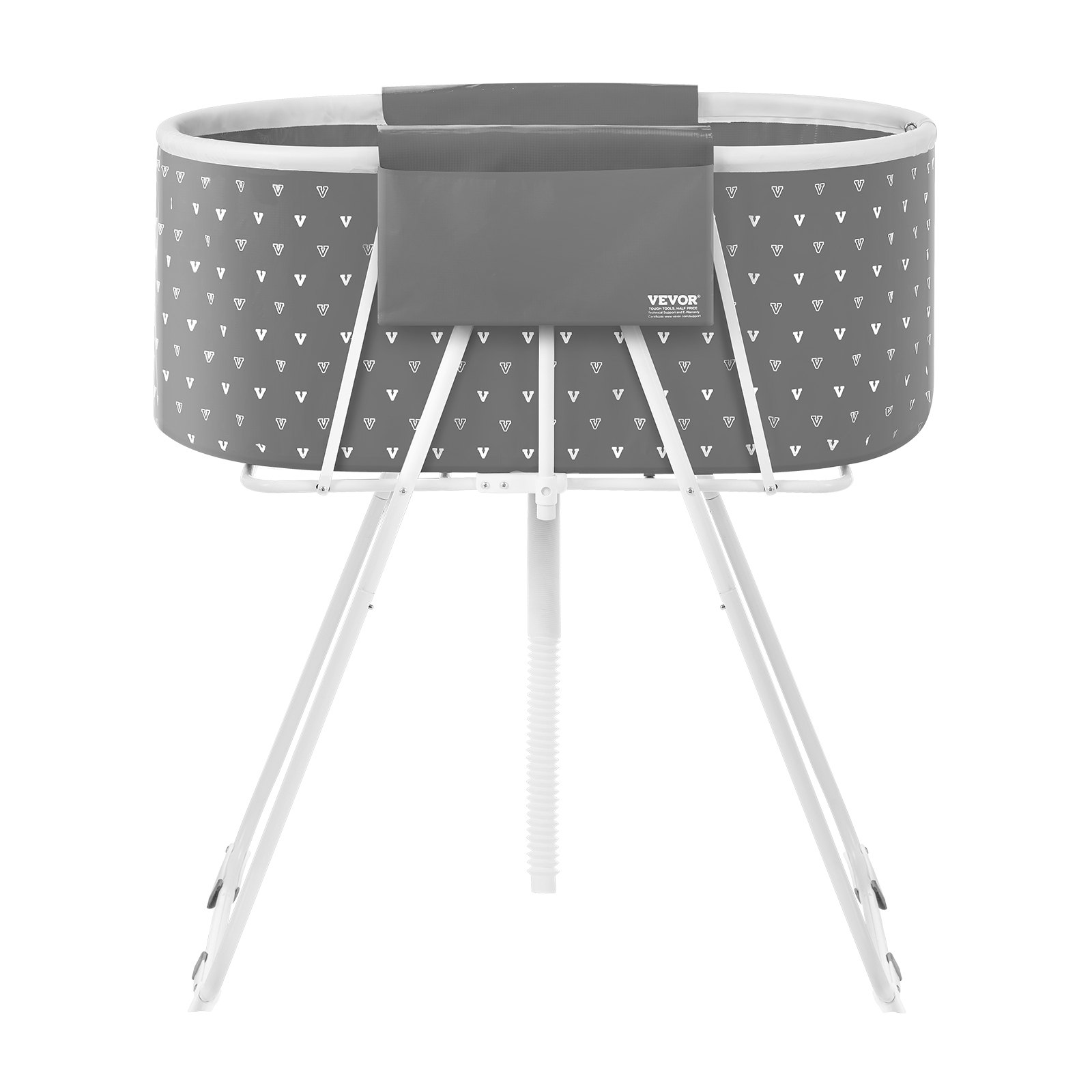 VEVOR Portable Dog Bathtub, Elevated and Collapsible, Pet Bathtub with Efficient Drainage, Bathtub for Washing and Grooming Small and Medium Dogs and Cats, Gray