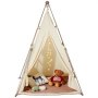 VEVOR Play Tent for Children, Teepee Tent for Children 1-5 Years Old, Foldable Toddler Tent with Mat and Carry Bag, Children's Tent with Windows for Indoor and Outdoor Use, Kids' Tent