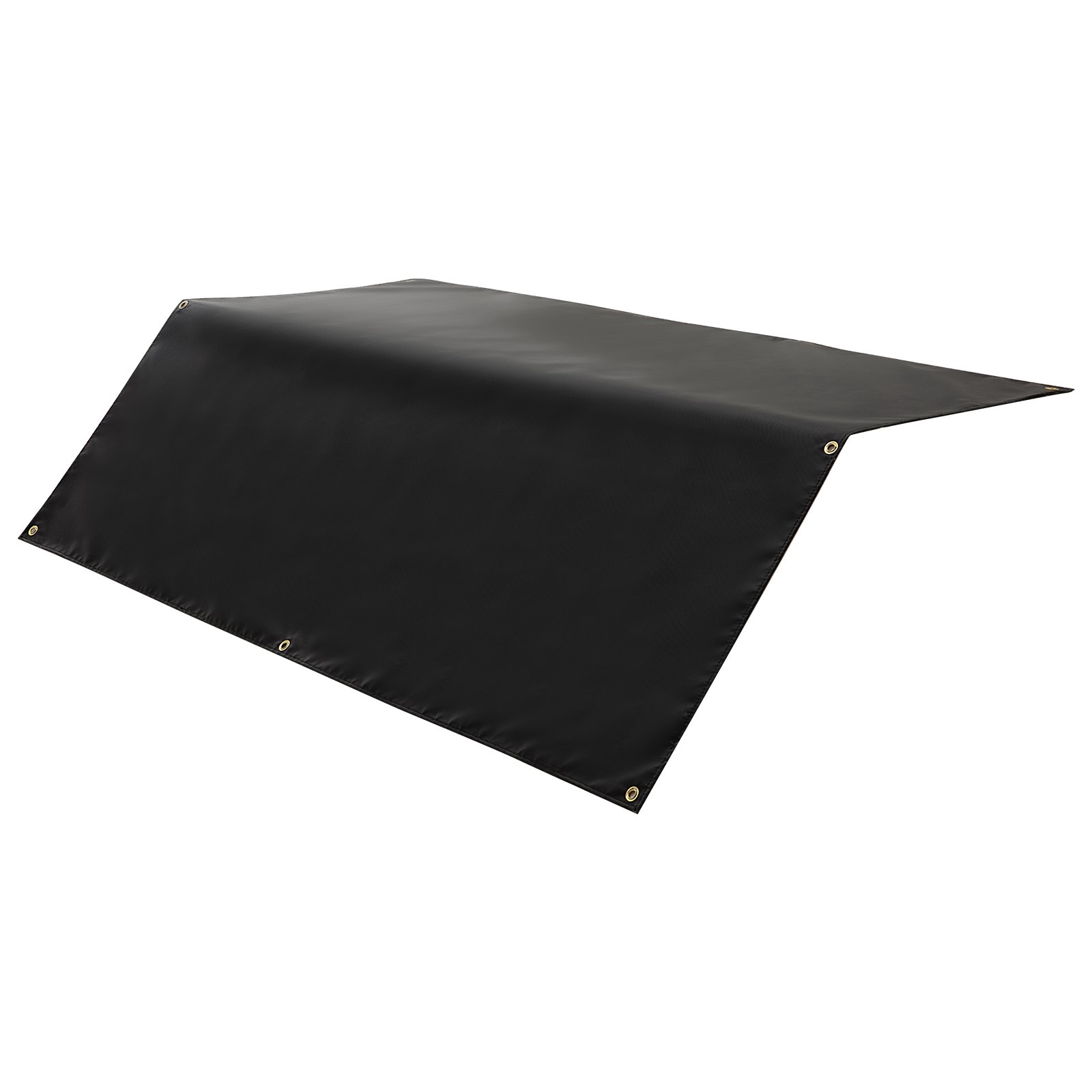 VEVOR Schweißdecke, 1829x2438 mm, silikonbeschichtete Fiberglas-Brandschutzdecke, bis zu 982 °C hitzebeständige Feuerschutzdecke, flammhemmende, feuerfeste Isoliermatte mit Metallösen