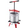 VEVOR Manuelle Beerenpresse 15 L aus Edelstahl, Weinpresse und Obstpresse für Äpfel, Weintrauben, Orangen und Gemüse, Apfelpresse mit 2 Filterbeuteln, 40 x 32 x 61 cm Fruchtpresse Saftpresse