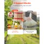 VEVOR Obstweinpresse Obstmühle (18 L) mit Massivholzkorb mit 8 Blöcken, robuster manueller Entsafter, Apfelweinpresse Apfelpresse Traubenpresse Olivenölpresse mit Griff, Saftpresse für Küche
