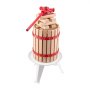 VEVOR Fruit Wine Press, Fruit Mill (6 L) with Solid Wood Basket and 8 Blocks, Robust Manual Juicer, Apple Wine Press, Grape Press, Olive Oil Press with Handle, Juice Press for Kitchen