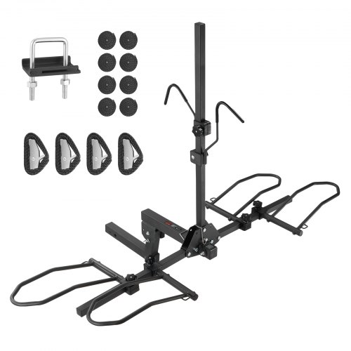 VEVOR 2-Fahrrad-Gepäckträger, 160 lbs, zusammenklappbarer Träger für PKW, LKW, SUV, 2-Zoll-Empfänger, Rechteckige Schnittstelle
