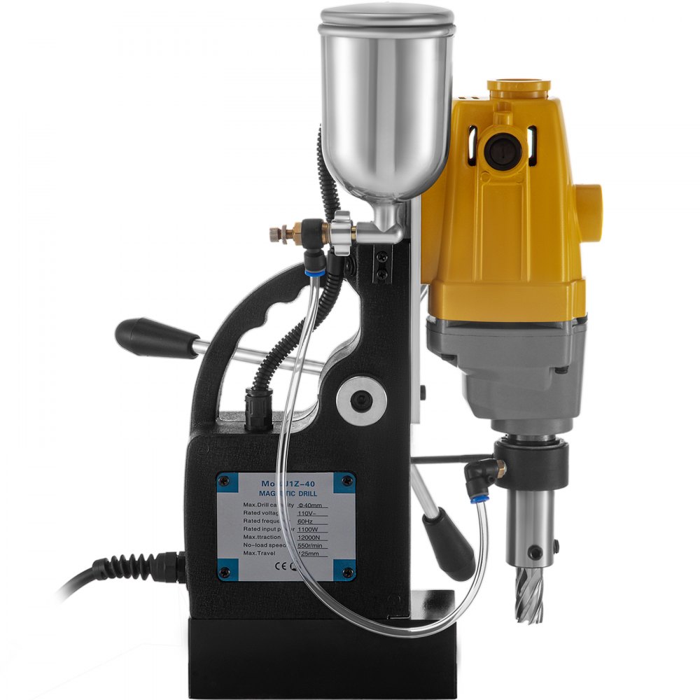 Vevor Magnetbohrmaschine Magnetbohrer Kernbohrgerät 1100 W 550 U/min 11x Bohrer