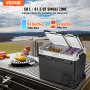 VEVOR Tragbarer Autokühlschrank Gefrierfach Kühlbox Kompressor 58L Dual Zone