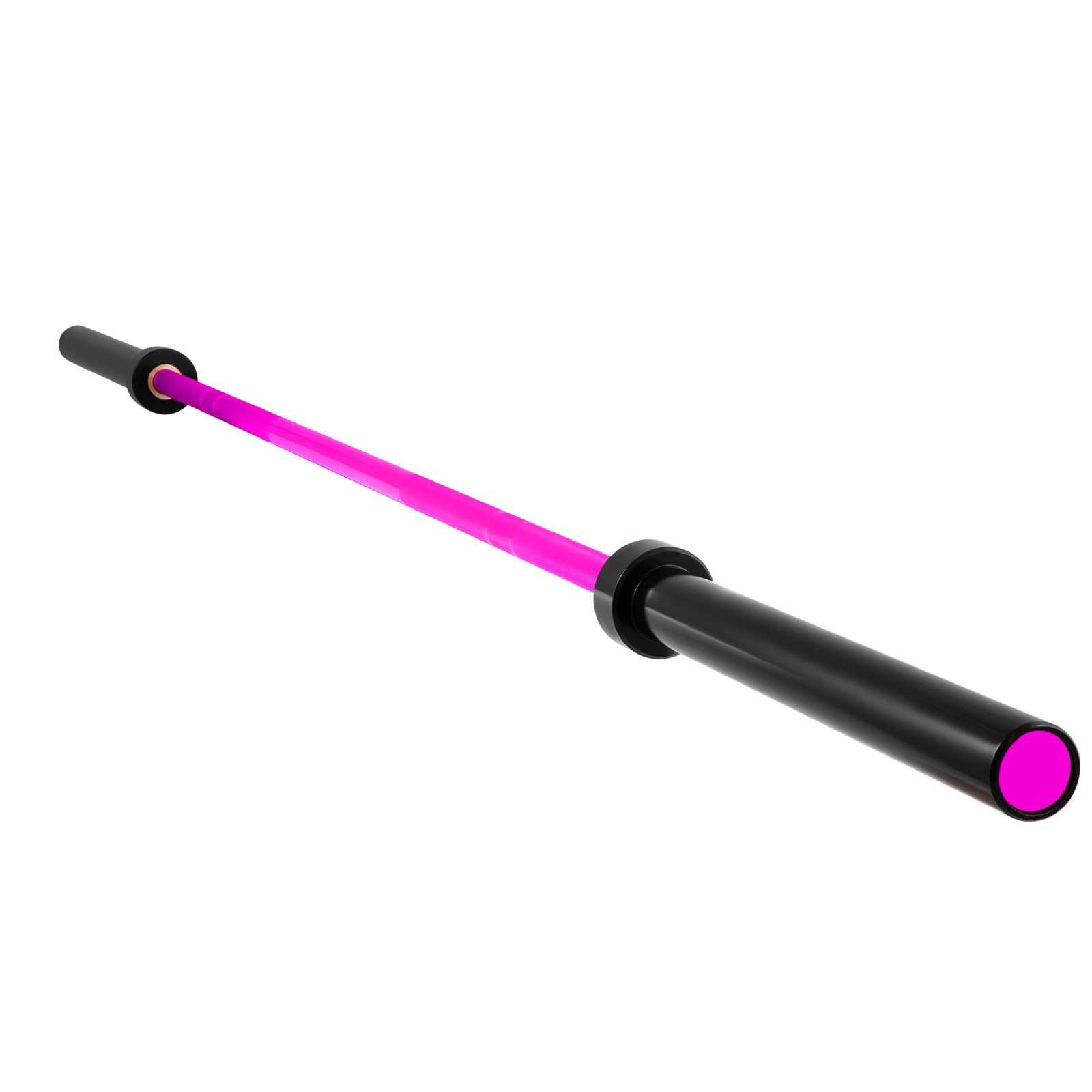 VEVOR 2,2 m Olympic Barbell 20 kg Olympische Langhantel Heben Fitness Training für Gewichtheben Powerlifting Heben Squat Bankdrücken Stange mit Schnallen und Klemmen(Pink)
