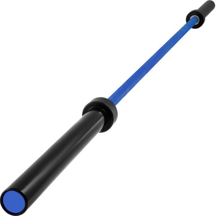 VEVOR 2 m Stange mit Schnallen und Klemmen  Barbell 15 kg Olympische Langhantel Heben Fitness Training für Gewichtheben Powerlifting Heben Squat Bankdrücken (Blau)