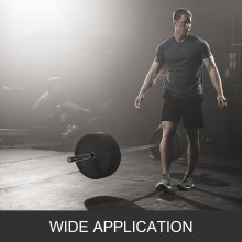 VEVOR 2 m Olympische Langhantel 15 kg Olympische Langhantel Heben Fitness Training für Gewichtheben Powerlifting Heben Kniebeuge Bankdrücken Stange mit