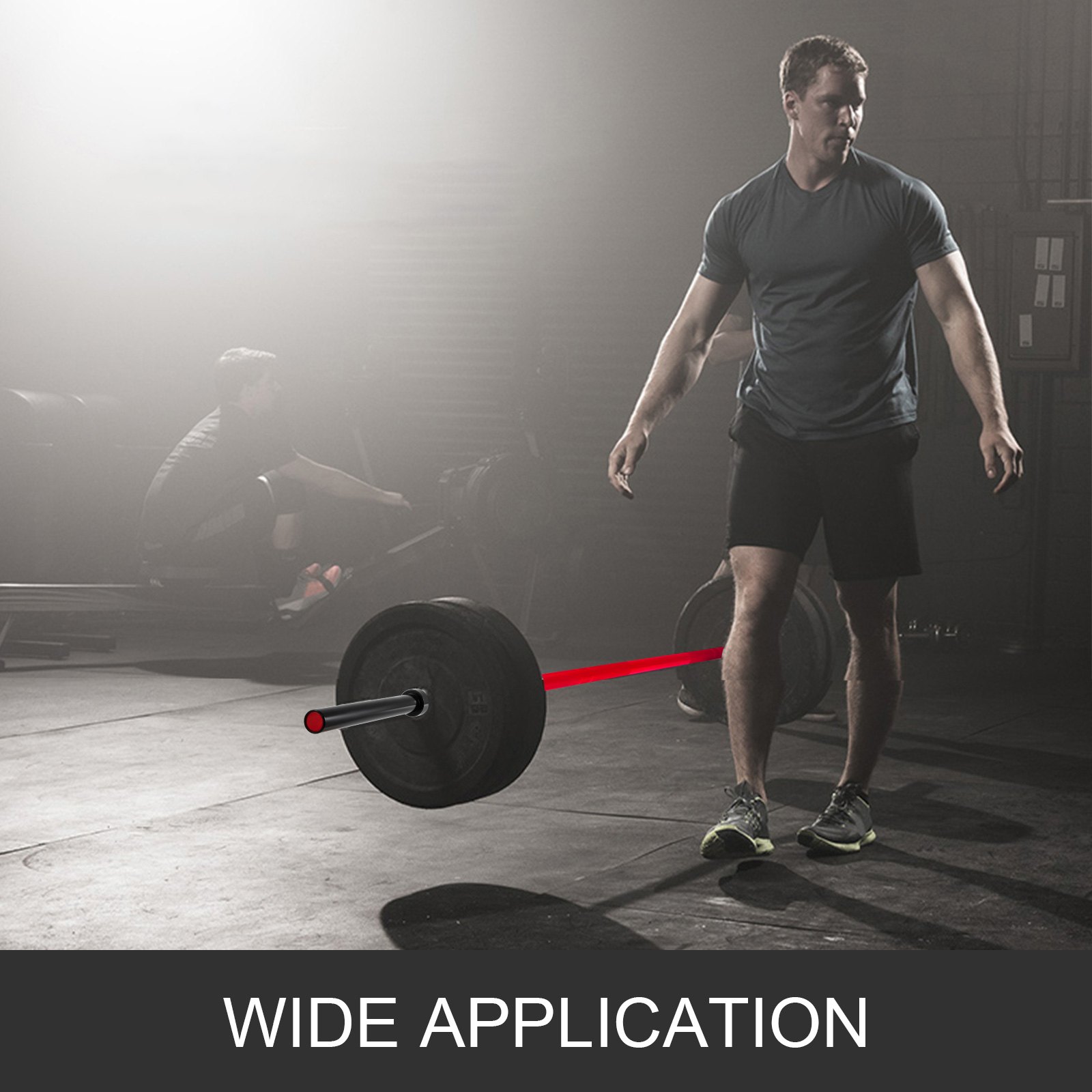 VEVOR 2 m Olympische Langhantel 15 kg Olympische Langhantel Heben Fitness Training für Gewichtheben Powerlifting Heben Kniebeuge Bankdrücken Stange mit