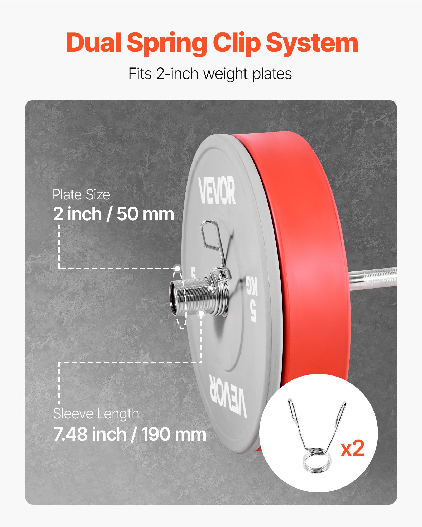 VEVOR Langhantelstange verchromte Zugstange 120 cm mit geriffeltem Griff für Krafttraining Gewichtheben Kniebeugen Kreuzheben Bankdrücken, Hantelstange für 5 cm Hantelscheiben mit 227 kg Tragkraft