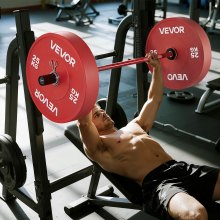 VEVOR Langhantelstange Zugstange 120 cm mit geriffeltem Griff für Krafttraining Gewichtheben Kniebeugen Kreuzheben Bankdrücken, Hantelstange passend für 50 mm Hantelscheiben mit 227 kg Tragkraft