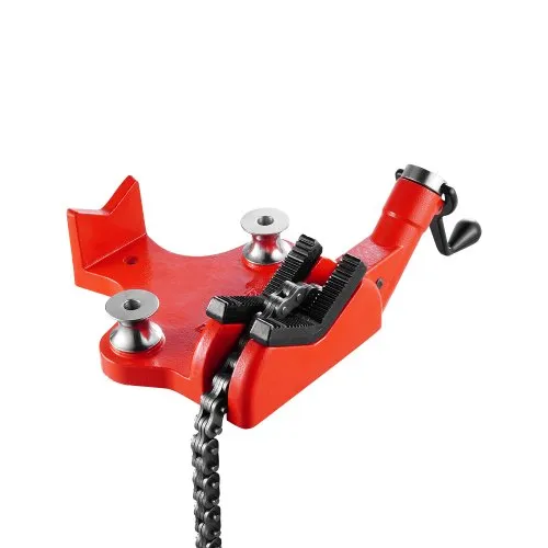 VEVOR Kettenrohrschraubstock, Rohrkapazität 12,7-203,2 mm, robuste 880 mm lange Kette & Gusseisenbasis, Rohrklemmung in Industriequalität für Sanitärinstallationen, Autoreparaturen, Metallverarbeitung