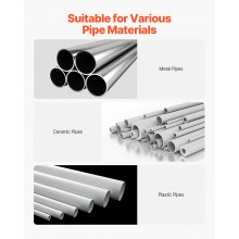 VEVOR Kettenschraubstock Rohrschraubstock Kettenspannvorrichtung 6,35-152,4mm