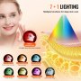 VEVOR LED-Gesichtsmaske 7 Farben Lichttherapie mit 850 nm NIR Anti-Aging-Falten