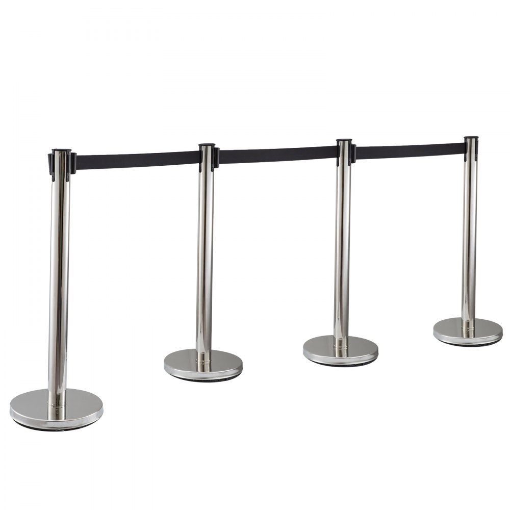 Absperrung Abgrenzungsständer Bahnhöfen Seil Einkaufszentrum Schwarz Gurt