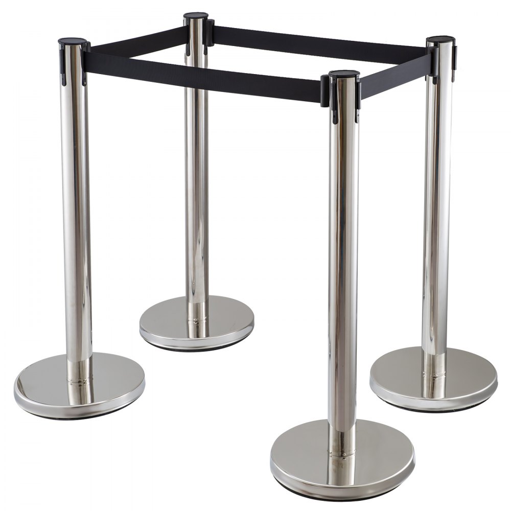 Absperrung Abgrenzungsständer Bahnhöfen Seil Einkaufszentrum Schwarz Gurt