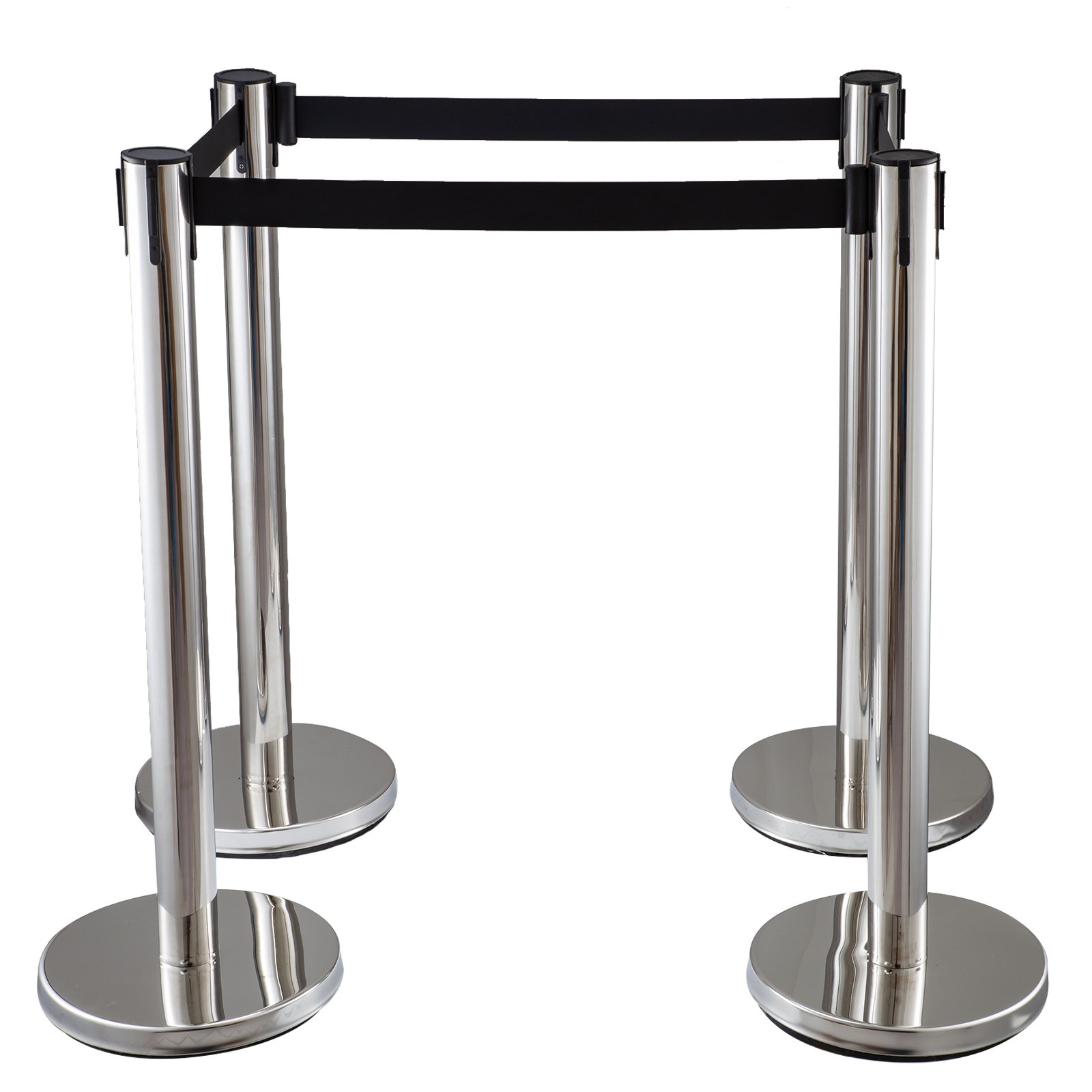 Absperrung Abgrenzungsständer Bahnhöfen Seil Einkaufszentrum Schwarz Gurt