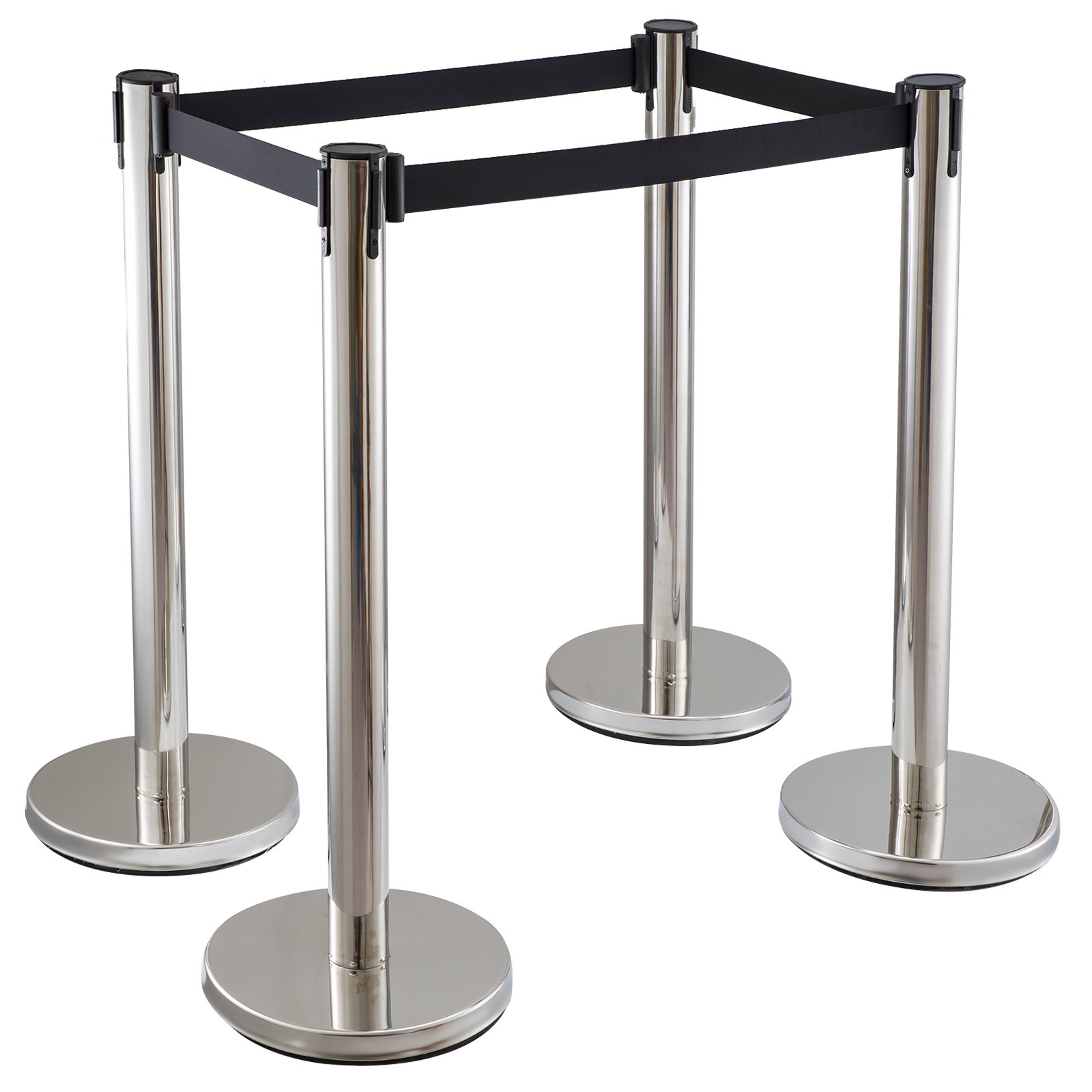 Absperrung Abgrenzungsständer Bahnhöfen Seil Einkaufszentrum Schwarz Gurt