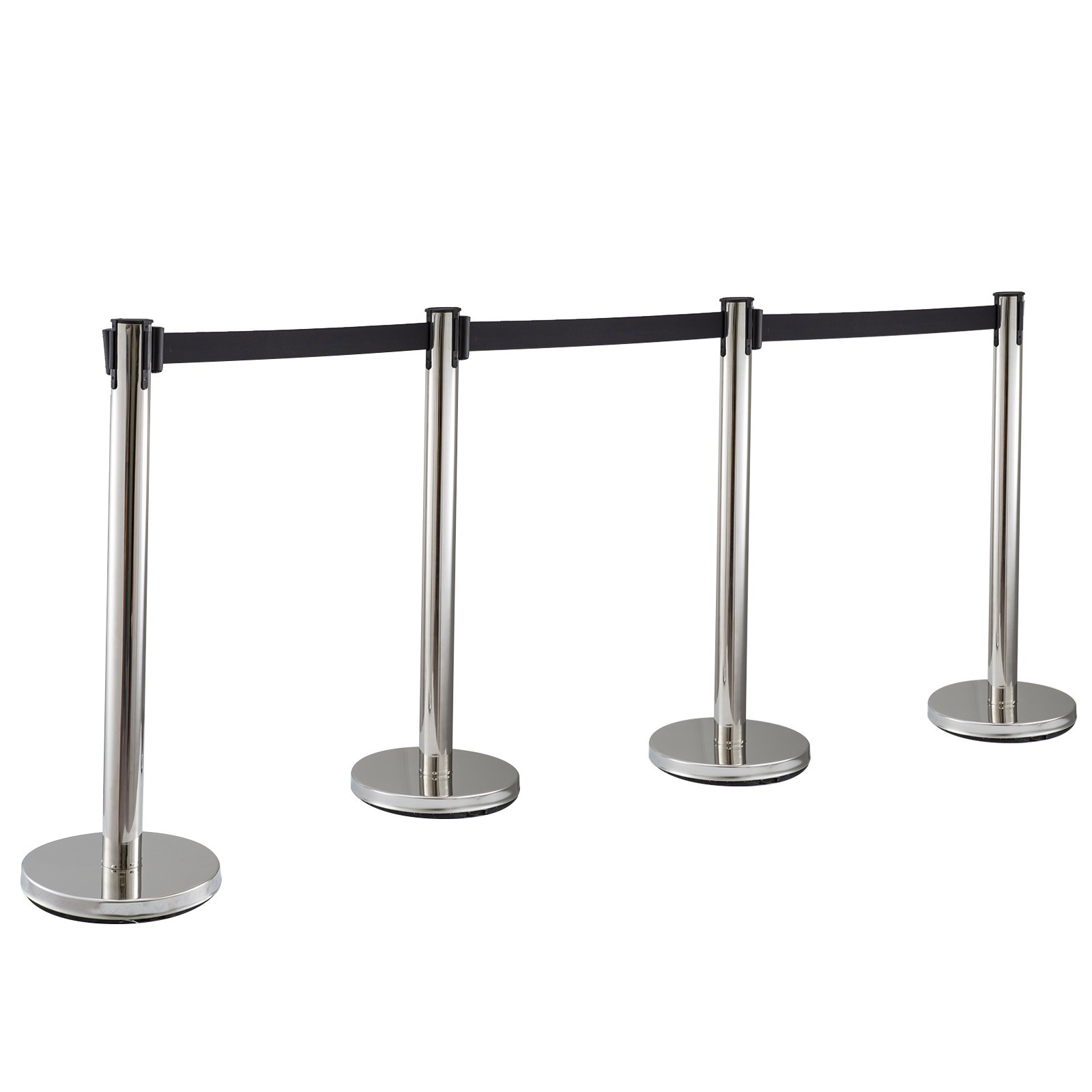 Absperrung Abgrenzungsständer Bahnhöfen Seil Einkaufszentrum Schwarz Gurt