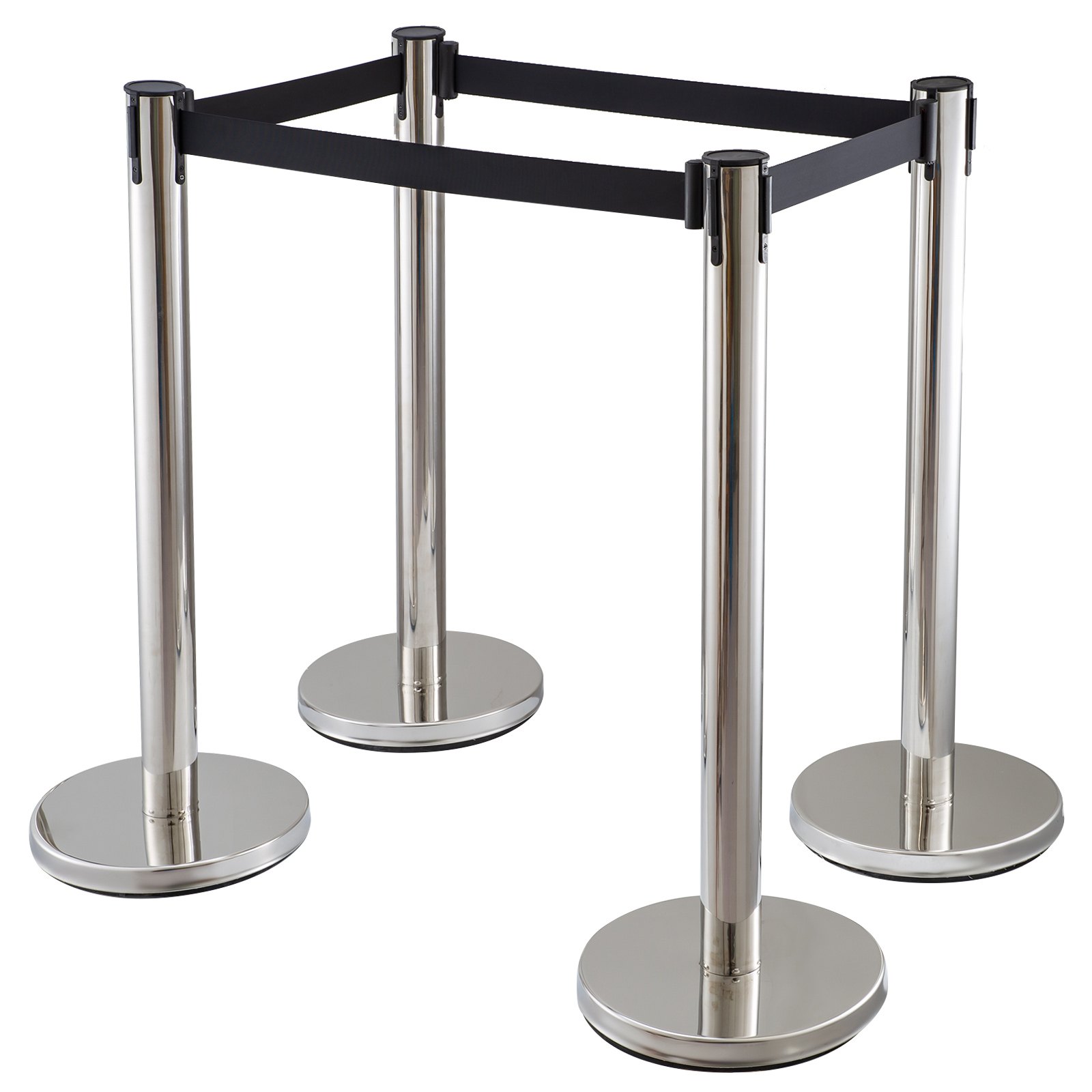 Absperrung Abgrenzungsständer Bahnhöfen Seil Einkaufszentrum Schwarz Gurt