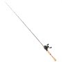 VEVOR Angelrute und Angelrolle (Baitcasting) im Set, 2 m Rute aus Kohlefaser (IM7), Bassangelruten-Set mit 6+1 Kugellagern & Übersetzung 7,0:1 & Korkgriff, rechtshändiges Angelset