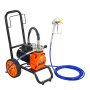 VEVOR Airless-Farbspritzgerät mit Membran, 1100 W effizientes Airless-Farbspritzgerät mit Wagen, 2000 psi Airless-Farbspritzgerät, mit Verlängerungsstang, 2 L/min Hochdruck Airless Farbsprühsystem