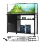 VEVOR Aquariumständer, 75 Gallonen Fischtankständer, 132 x 50 x 82 cm Schildkrötentankständer aus Stahl und MDF, 284 kg Tragkraft, Reptilientankständer mit Lagerschrank & Integriertem Netzteil