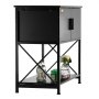 VEVOR Aquarium Stand, 29 Gallon Fish Tank Stand, 730 x 420 x 762 mm Turtle Tank Stand Made of Steel & MDF, 110 kg Load Capacity, Reptile Tank Stand with Storage Cabinet and Embedded Power Supply