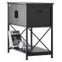 VEVOR Aquarium Stand, 29 Gallon Fish Tank Stand, 730 x 420 x 762 mm Turtle Tank Stand Made of Steel & MDF, 110 kg Load Capacity, Reptile Tank Stand with Storage Cabinet and Embedded Power Supply