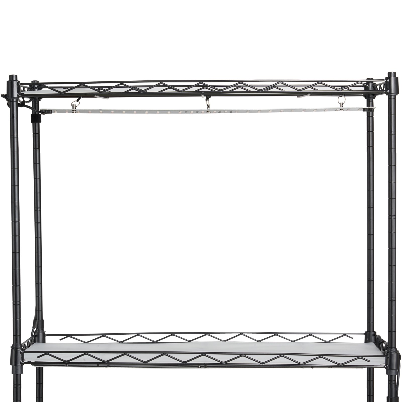 VEVOR Pflanzenständer mit Wachstumslicht, 4 Ebenen, 45 W Pflanzenregal für Innenbereich, 3 Lichtspektrum-Modi, Metall-Pflanzenregal mit Timer, Pflanzenwachstumsregal für Samenkeimung 60 x 35 x 126,5 cm