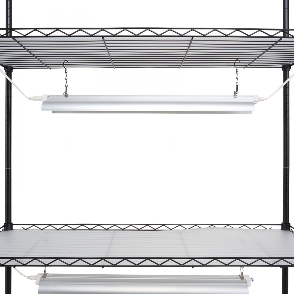 VEVOR Pflanzenständer mit Wachstumslicht, 4 Ebenen, 90 W, Wachstumslichtregal im Innenbereich, Vollspektrumleuchten, verstellbares Pflanzenregal, Wachstumsregal für Gartenpflanzen, 90 x 35 x 150 cm
