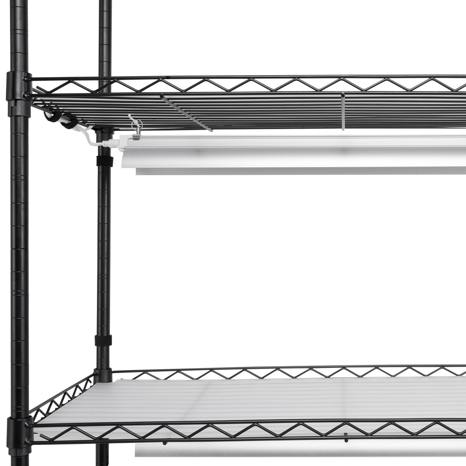 VEVOR Pflanzenständer mit Wachstumslicht, 6 Ebenen, 150 W Pflanzenregal für den Innenbereich, 3 Lichtspektrum-Modi, Pflanzenregal aus Stahl mit Timer, Wachstumsregal für Gartenpflanzen, 75x35x180cm