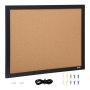 VEVOR Pinnwand Kork 407 x 559 mm, Pinnwand Kork Holzrahmen, Pinnwand aus Kork, Korkwand Pinnwand - Befestigungsmaterial und Druckstifte im Lieferumfang Enthalten, Holzrahmen, in Haushalten, Büros usw.