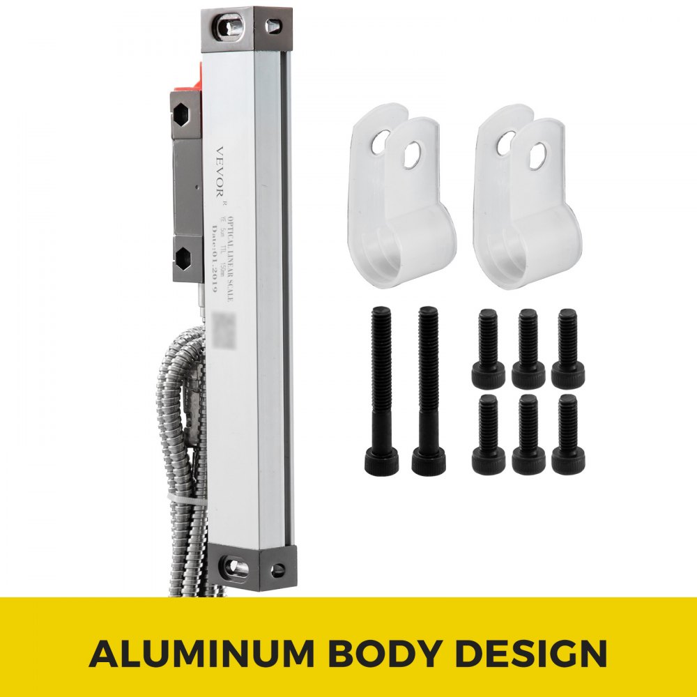 VEVOR 150mm Linearmaßstab Lineare Elektronische Waage Elektronisches Lineal 5V DC Linear Scale Set Lineare Skala 50mA  Linear Scale Drehmühle Digital
