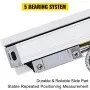 VEVOR Linearmaßstab 3,7 kg Linearwaage Set 250 mm*1000 mm Lineare Skala 3 m Lineare Elektronische Waage Elektronische Waage