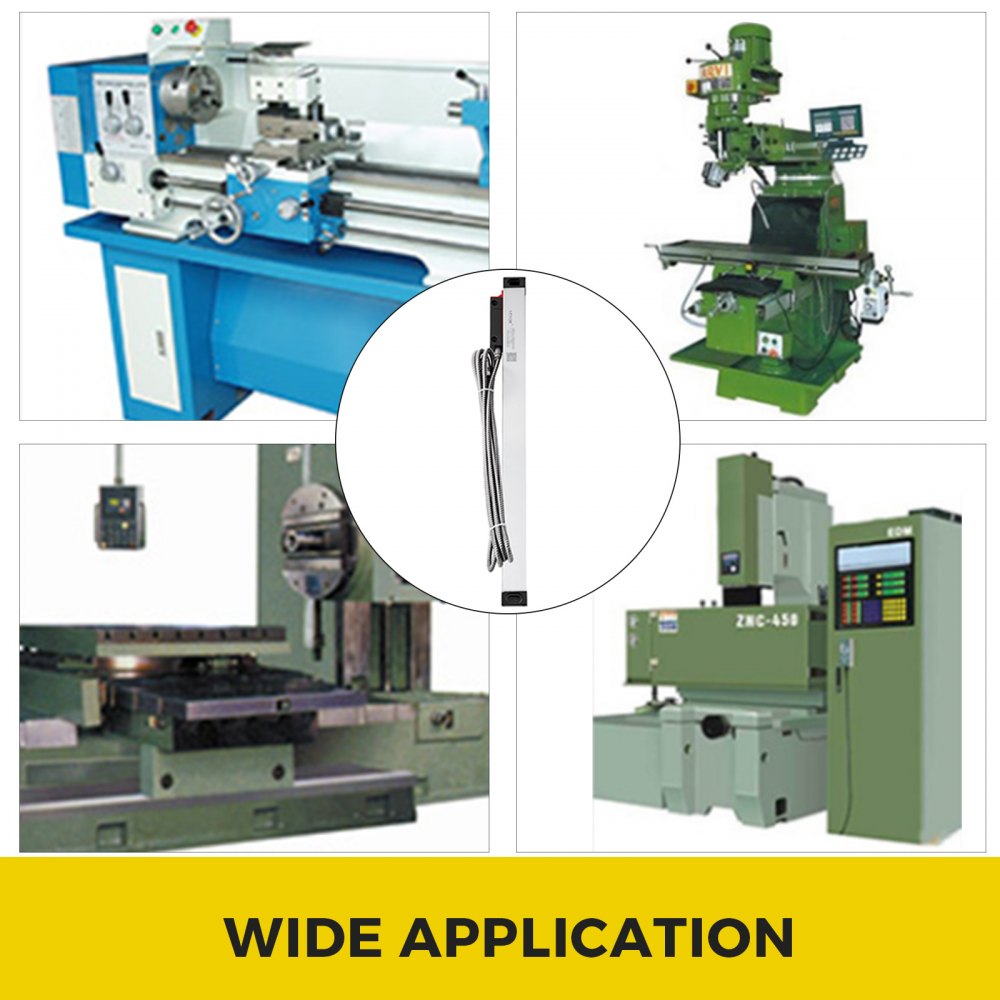 1 Stück 350MM hochpräzise Drehmaschine Linearmaßstab für Fräsmaschine mit Zubehör