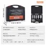VEVOR Kronenbohrer-Set Metall 6 tlg. 1, 1-1/8, 1-1/4, 1-1/2, 1-3/4, 2 Zoll Kernbohrer-Satz 50,8 mm Schnitttiefe Ringschneider-Set, aus M2AL-Schnellarbeitsstahl Zubehör für Magnetbohrmaschinen