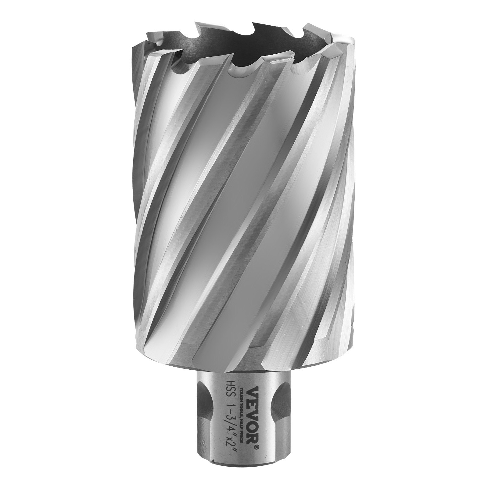 VEVOR Kronenbohrer-Set Metall 6 tlg. Kernbohrer-Satz 50,8 mm Schnitttiefe Ringschneider-Set, aus M2AL-Schnellarbeitsstahl Zubehör für Magnetbohrmaschinen